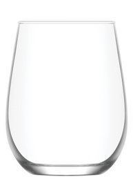 Hermia Juego de 6 Vasos LV-GAI361F Transparentes de 360 ml